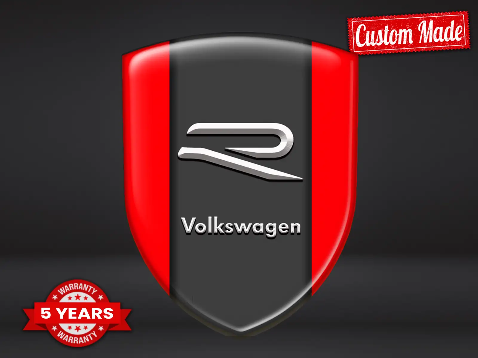 VW Custom Car Window Decals Sports Customizable Sturdy